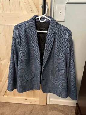 Talbots Blue Black Grey Blazer